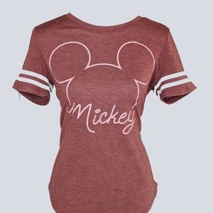Women's Medium Disney Mickey Jersey Tee Shirt